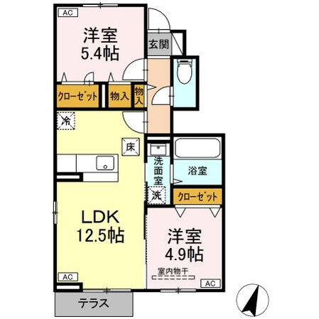 福田町駅 徒歩24分 1階の物件間取画像